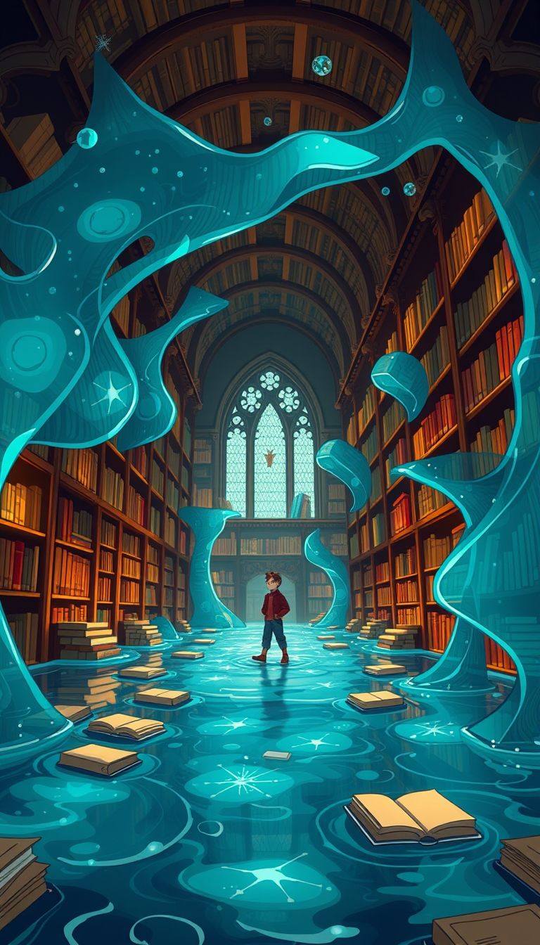 Biblioteca inundada: significado del sueño revelado
