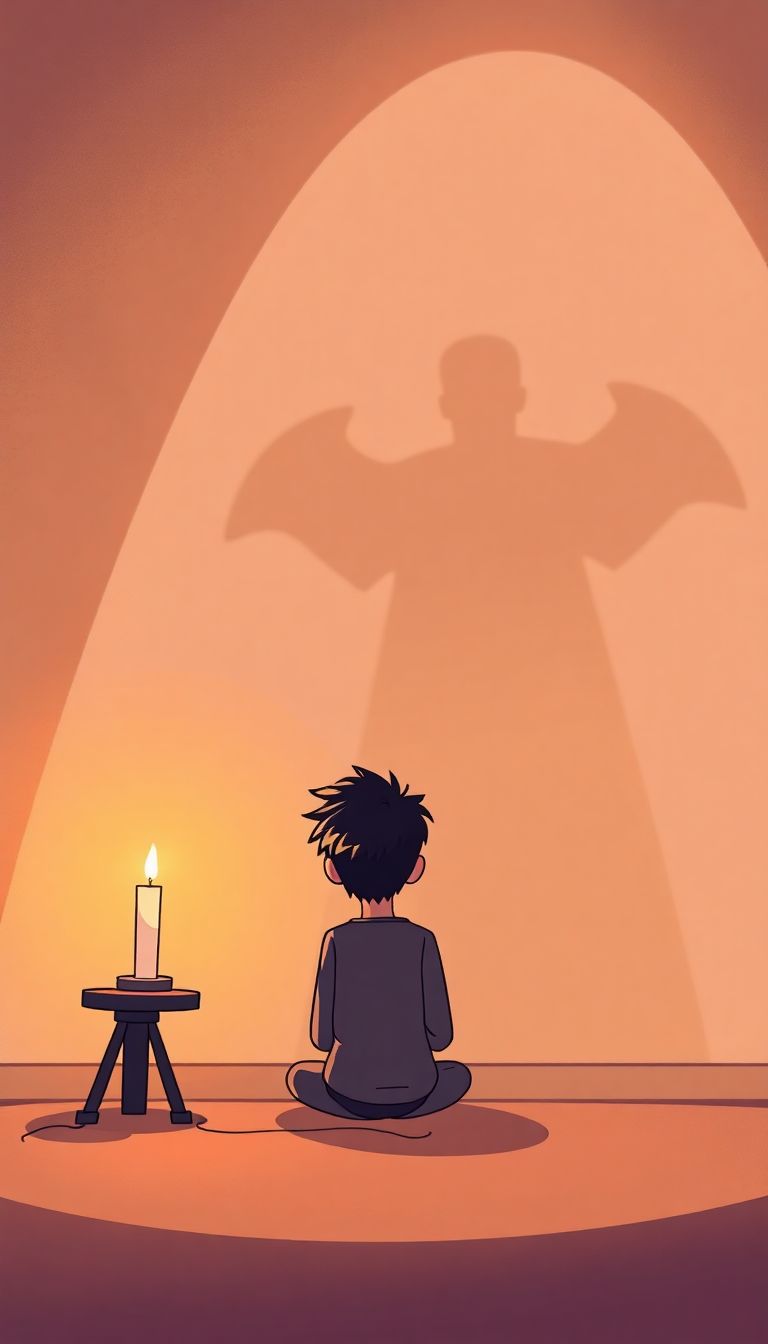 Sciomancia: lectura de sombras con vela blanca