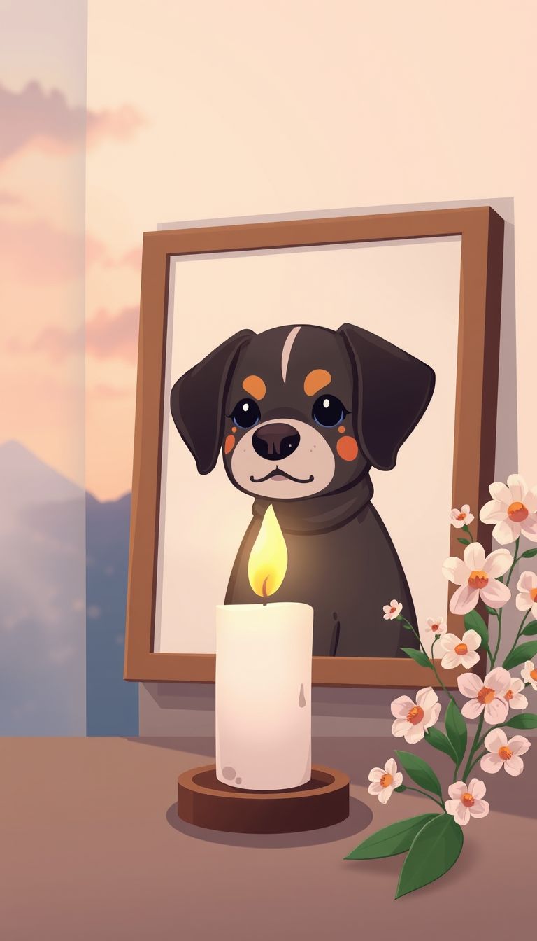 Ritual con vela blanca para despedir a tu mascota